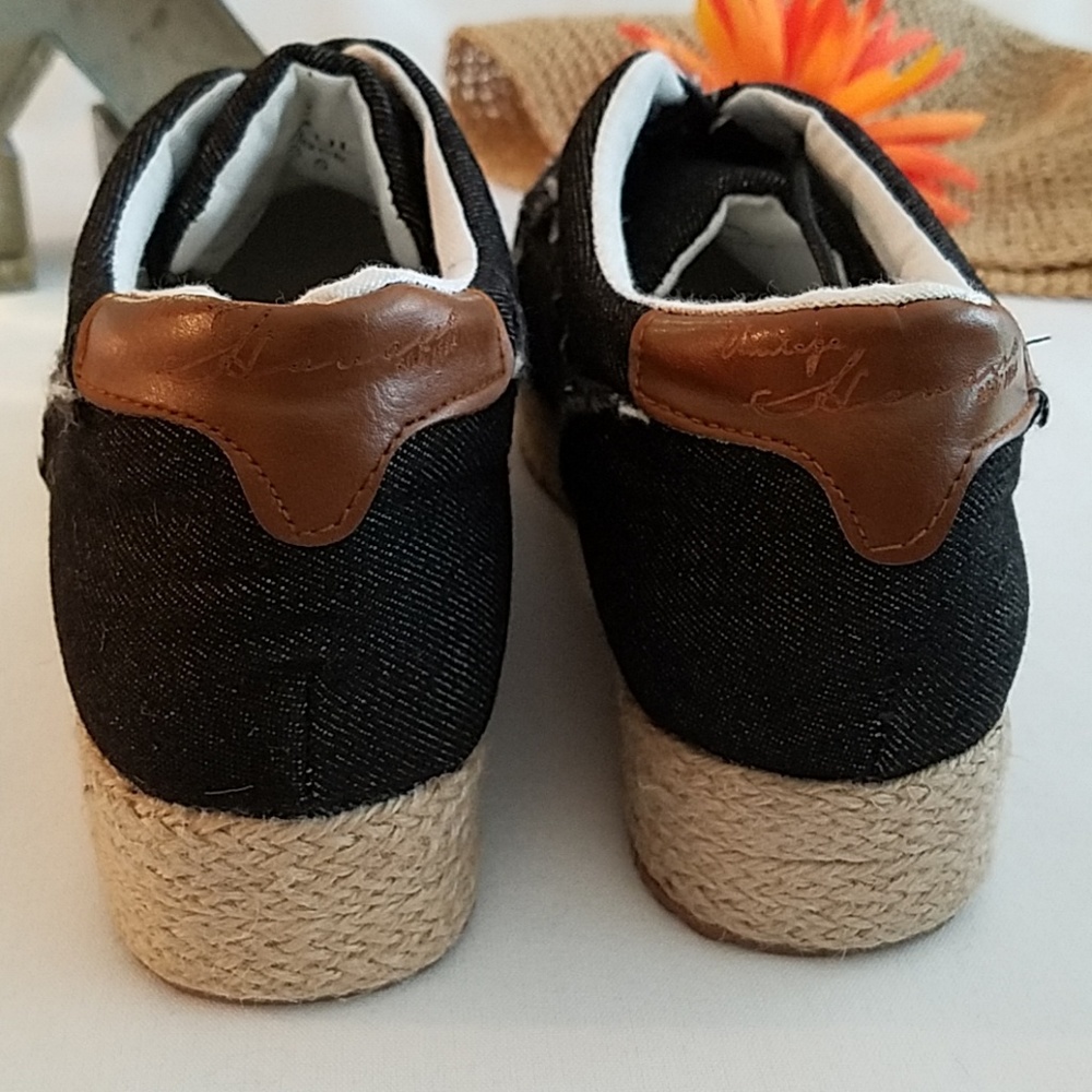 NIB Vtg Sz 6 Havana Espadrille Platform Sneakers - Picture 4 of 8